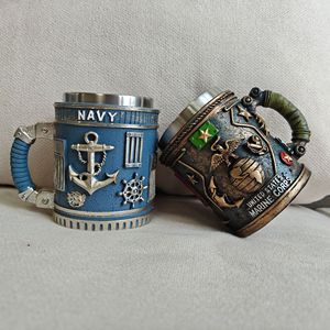 Taza Militar 3D de Resina, Artesanía en Resina, Taza de Café Militar 3D, Taza Conmemorativa de la Marina, la Fuerza Aérea y el Ejército - Product Image 3