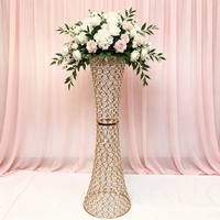 Vase en acrylique durable de style européen LILATE, ornements décoratifs pour la maison, la salle à manger, la table de mariage, ensemble de table de mariage, dispositif pour fleurs en forme de trompette