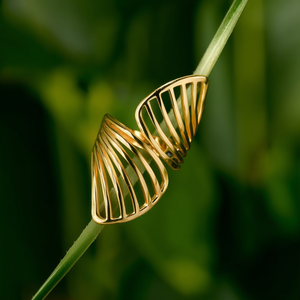 Fashion <b>Rings</b> 316L Stainless Steel PVD <b>Gold</b> Plating Sustainable Resistant Design - Product Image 3