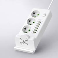 Enchufe de Pared Industrial con Logotipo Personalizado al por Mayor, Estándar Europeo IP44, 250V 16A/10A, Regleta de Alimentación USB, ABS, Cobre, Latón, Uso Hospitalario, CE RoHS
