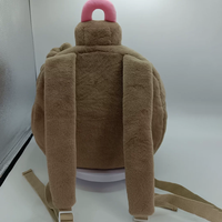 Sac à dos en peluche personnalisé Uyeah OEM/ODM, design mignon de dessin animé, rembourrage en coton PP, porte-clés, sac à jouets en peluche avec logo personnalisé