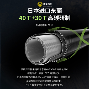 Ecooda Protolure CC 1,95 m-2,28 m 2 seg. Caña de lubina para pesca en agua dulce y salada, bagre, pez mandarín, boca grande, fundición de lubina - Product Image 3