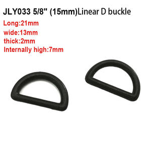 Fourniture directe usine – Accessoires de sac à dos et de bagages de luxe en plastique noir avec boucle en D et réglage à deux vitesses - Product Image 2