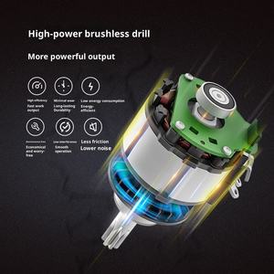 WU398 Lithium <b>Battery</b> Electric Hammer Brushless 26mm Heavy Duty Hammer <b>Square</b> Shank Drill Bit Rechargeable Electric Hammer - Product Image 4