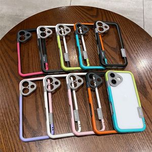 Funda Protectora para Teléfono con Diseño Simple de Disipación de Calor y Colores en Contraste para <span class=keywords><strong>iPhone</strong></span> 16 Plus 15 14 Pro Max 13 12 Mini 11 XS XR - Product Image 2