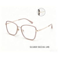 Gafas de Diseño de Lujo, Lentes Ópticas Personalizadas, Montura Ultrafina con Bloqueo de Luz Azul para Mujer