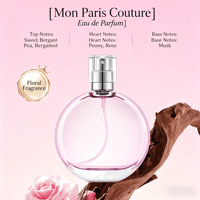 GECOMO No Man's Land Rose Perfume, Parfum Floral Léger Longue Durée, Vaporisateur de Parfum Français