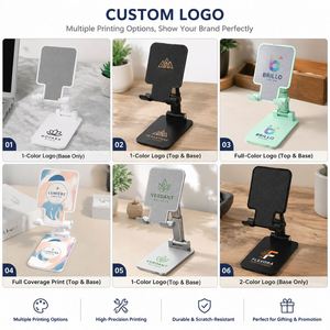 Support de téléphone portable pliable et réglable, personnalisable avec logo, idéal pour tous les téléphones – Offre promotionnelle en gros - Product Image 4
