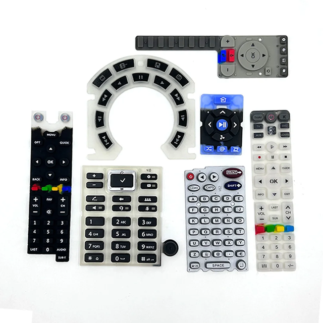 TAZE Custom Rubber Silicone Key Electronic Device Molding Switch Button Cover for TV Remote Control Light Key CEI63