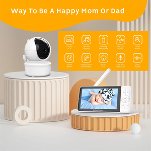 Nouvelle caméra vidéo pour bébé Wifi 5,0 pouces 720P, <span class=keywords><strong>babyphone</strong></span> audio, vision nocturne, batterie 3000mAh, moniteur vidéo pour bébé - Product Image 2