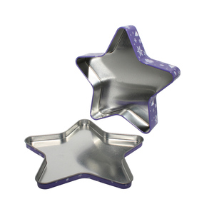 Christmas Gift Five Pointed Star Shaped Tinplate Can with Rolled Thread Lid for Candy Cookie <b>Chocolate</b> - Product Image 5