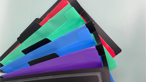 Ufficio file <span class=keywords><strong>di</strong></span> plastica 3 fori legante indice diviso materiali <span class=keywords><strong>di</strong></span> cancelleria per materiali pp - Product Image 2