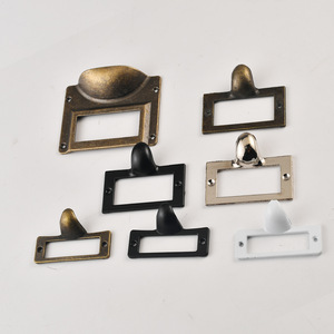 Card Holders & Note Holders Zinc Alloy Plated Drawer Handles Black Antique Style New Chinese Design - Product Image 2