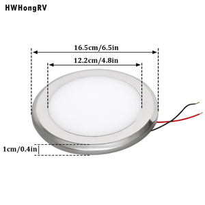 Plafonnier LED HWHongRV 12V 6,5 pouces intérieur 5W 4000K pour yacht et <span class=keywords><strong>remorque</strong></span> - Product Image 4