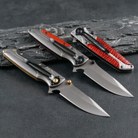 Cuchillo de Supervivencia Plegable Multifuncional al por Mayor de Fábrica, Hoja de Alta Dureza, Cuchillo de Bolsillo Portátil para Exteriores con Abrebotellas