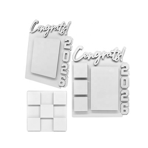 Regalo de Graduación, Placa de Fotos 3D con Logotipo Personalizado, Felicitaciones 2026, Marco de Fotos Sublimable en Blanco, Felicitaciones 2026 - Product Image 1