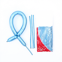 100 pièces/sac 260 Magic Weaving Twist Chrome Metallic Long Latex DIY Birthday Party Wedding Long Balloon