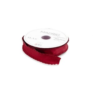 Cinta de tela Ilan de 4.0 cm x 37 m, color rojo Madrid París, para correas. - Product Image 1
