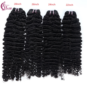 Fh Brazil burmese xoăn tóc bó 12-28inch trong kho đôi rút ra nguyên tóc con người burmese xoăn sợi ngang mở rộng bán buôn - Product Image 6