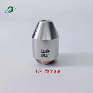 Boquilla de limpieza rotativa de acero inoxidable de 1/4 pulgada hembra, 80-150 bar, para <span class=keywords><strong>desatascar</strong></span> tuberías de alcantarillado con hidrolavadora de alta presión de 20L - Product Image 2