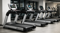 Tapis roulant commercial intelligent à fréquence variable Android, écran LED sans fil pour la fréquence cardiaque, suivi des calories, moteur AC 5.0HP