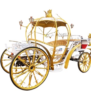 Cavallo di lusso europeo <span class=keywords><strong>Caleche</strong></span>/carrozza bianca del cavallo di nozze elettrico per la vendita/freno a cavallo - Product Image 1