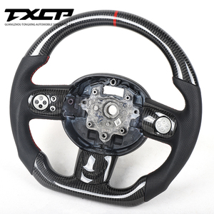 Volante de Fibra de Carbono con Base Plana Compatible con BMW <span class=keywords><strong>MINI</strong></span> <span class=keywords><strong>Cooper</strong></span> R55 R56 R57 R58 R59 - Product Image 3