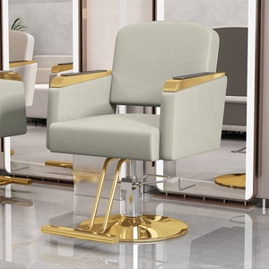 Fauteuil de Salon Professionnel Moderne en Gros avec Base Dorée, Chaise de Coiffure et de Barbier Professionnelle - Product Image 3