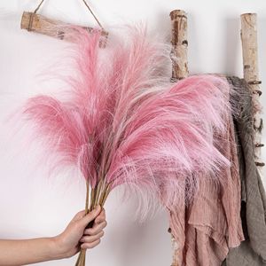 CallaFloral <b>Artificial</b> Pampas Grass Pink Single Branch Decorative <b>Flower</b> For Home And Wedding Decoration - Product Image 1