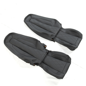 Generic Tapis de sol compatibles avec Volvo FH5 – Deux sièges gonflables – Noir/rouge