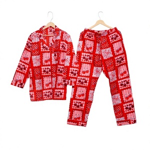 Conjunto de Pijama de Algodón Elegante con Estampado Floral para Mujer, Ropa de Dormir Suave y Transpirable para el Hogar, Hotel y Resort - Product Image 5