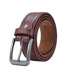 ELYSIAN INDUSTRIES EI-LB-0002 Cinturón Formal y Casual de Cuero Vacuno Genuino para Hombre, Hebilla de Aleación, Opción de Logotipo Personalizado, Ancho de 3.4 cm - Product Image 1