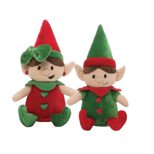 Bambole di Babbo Natale e elfo per decorazioni Festive - Product Image 3