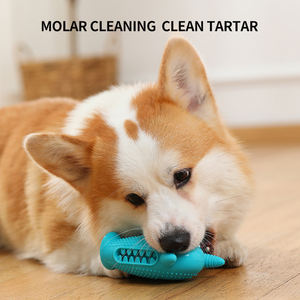 Huisdierenproducten Interactieve En Bewegingsspeelgoed Piepen Puppy Tanden Schoonmaken Traktatie Bal Siliconen Huisdier Kauw Speelgoed Hond Kauw Speelgoed - Product Image 3