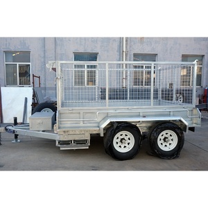 <span class=keywords><strong>Remorque</strong></span> de ferme galvanisée en Offre Spéciale Cargo Cage Box Trailer avec roulement hydraulique <span class=keywords><strong>Remorque</strong></span> à benne basculante - Product Image 5