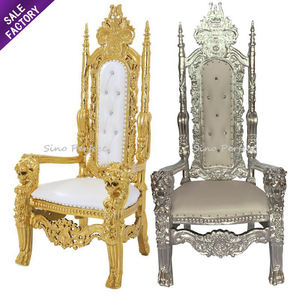 Fournisseur de Foshan, chaise de luxe en or, dossier haut, style antique, pédicure, trône royal, meubles pour événements de mariage - Product Image 5