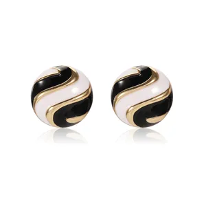 SISSLIA Sell Well New Type Gold Plated Circle Korean Earings 2022 Designer Earrings