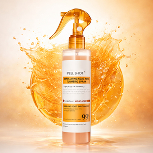 Exfoliante Corporal Orgánico de Cúrcuma con AHA/PHA, Ácido Kójico, Niacinamida/Vitamina B3, Gel Exfoliante en Spray para Piel Mixta, para Mujeres - Product Image 1