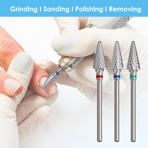 Yaqin High Quality 3/32\&quot; Cone <strong>Carbide</strong> Nail Drill <strong>Bit</strong> Manicure Rotary Burr Milling Cutter For Soft Gel Polish And Nails Removal - Product Image 3