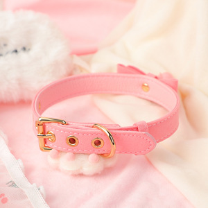 Adjustable <b>Bow</b> Bell Collar With <b>Red</b> Bell For Pets Multi Color Pet Collars - Product Image 3