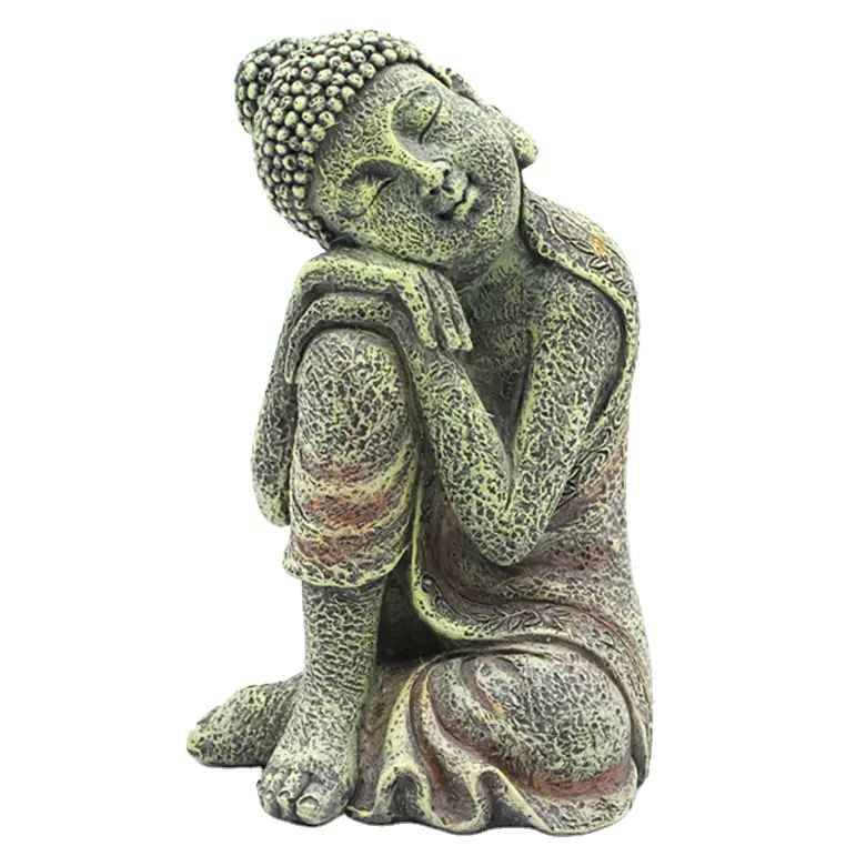 القيلولة الهندي بوذا تمثال الحرف اليدوية مخصص الحجم رخيصة يجلس بوليريسين تمثال بوذا تمثال للديكور المنزل هووسورمينغ هدية