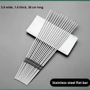 <span class=keywords><strong>Spiedini</strong></span> <span class=keywords><strong>per</strong></span> Barbecue in Acciaio Inox con Manico in Legno, Bastoncini Riutilizzabili <span class=keywords><strong>per</strong></span> Kebab, Aste <span class=keywords><strong>per</strong></span> Grigliare, <span class=keywords><strong>Spiedini</strong></span> Piatti <span class=keywords><strong>per</strong></span> Campeggio e Picnic - Product Image 6