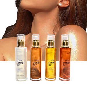 Huile Corporelle Bio MLM Waterproof Scintillante, Illuminateur Liquide Bronzant avec Paillettes pour un Éclat de Peau - Product Image 1