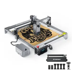 Impresora CNC universal X20 S20 Pro de 130W, máquina de grabado láser de marcado de Metal y vidrio para madera, bricolaje, con accesorio giratorio