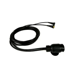 Europese 9 Ploe Plug naar 5 Pole Lamp Plug Trailer Lamp Kabel elektrische Rechte elektrische draad kabel