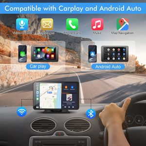 5 "4K không dây Carplay Monitor IOS Carplay và Android Auto/ GPS navigation/điều khiển bằng giọng nói/Gương liên kết, Bluetooth/Video Recorder - Product Image 6