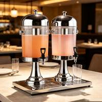 Distributeur de boissons en acier inoxydable FLEY, urne à jus avec robinet de service pour restaurant, hôtel, buffet et traiteur d'événements