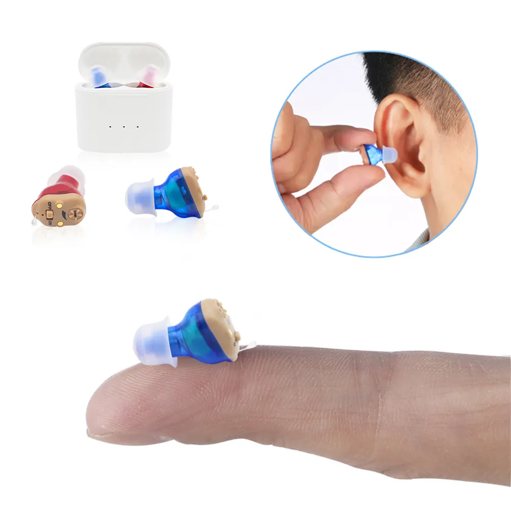 Kỹ thuật số Mini trợ thính có thể sạc lại cho điếc khuếch đại âm thanh trợ thính cho người cao niên