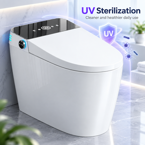 WC intelligent moderne à poser au sol, livraison rapide, bidet intelligent pour projets hôteliers internationaux - Product Image 2