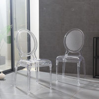 Chaises d'hôtel en gros, chaises empilables en acrylique pour événements, chaises commerciales pour événements, banquets et hôtellerie